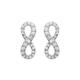 Boucles d'Oreilles Thabora Infini Oxydes Blanc*2763