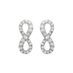 Boucles d'Oreilles Thabora Infini Oxydes Blanc*2763