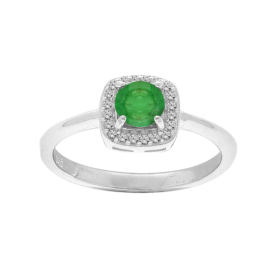 Bague argent emeraude deals